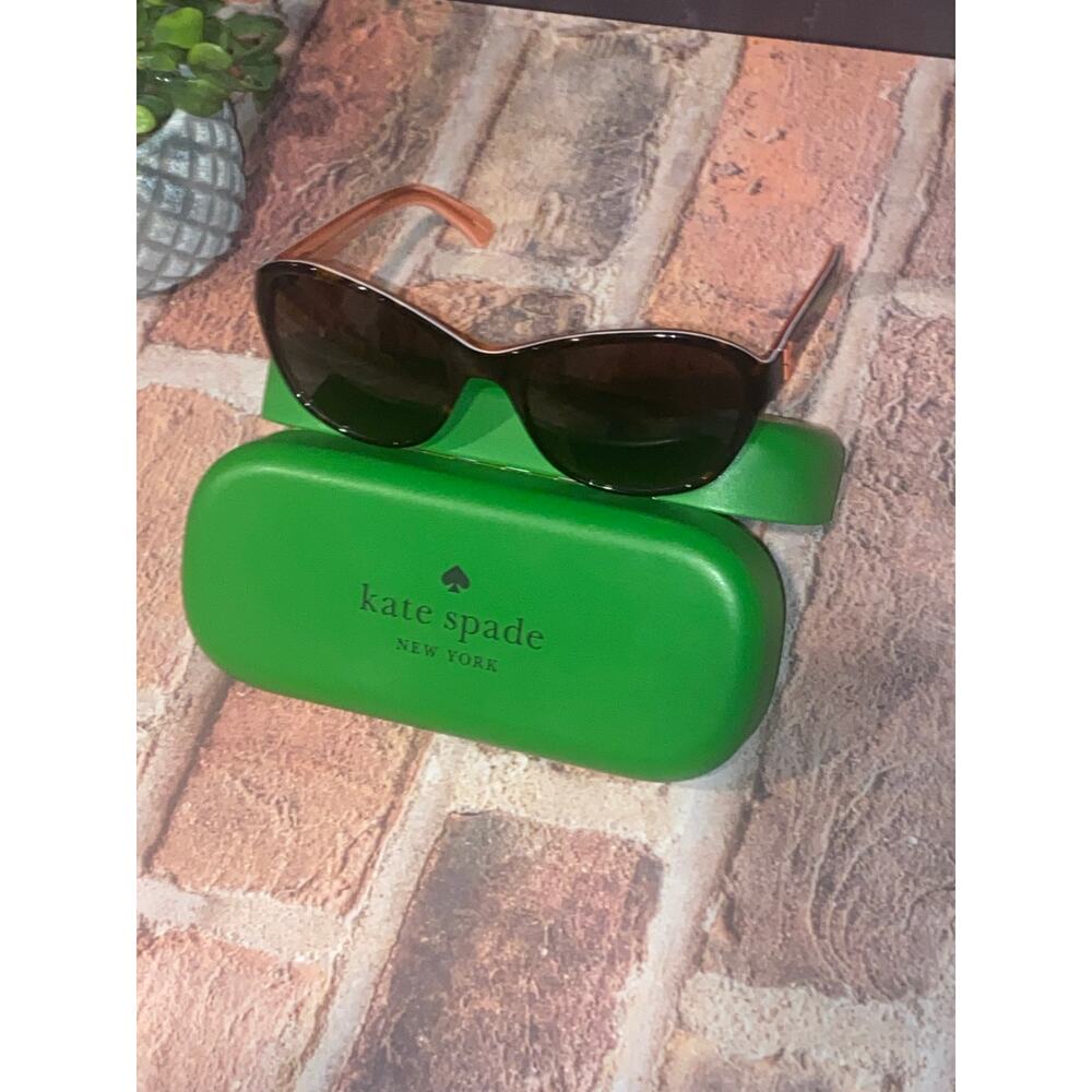 Kate Spade Sunglasses Havana Plastic Cat Eye Full Rim